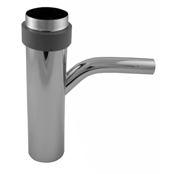 Jones Stephens 1-1/2in. x 6in. Chrome Plated Threaded Connection Dishwasher Tailpiece with 1/2in. Branch 22 Gauge P38166 - main
